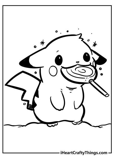 coloring page pikachu|Pikachu Coloring Pages for Kids